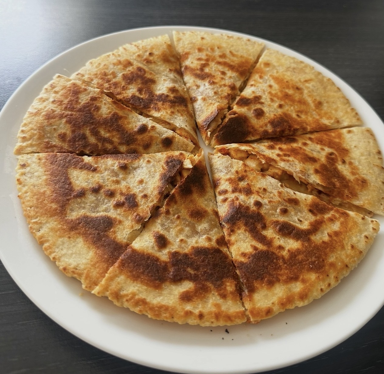 Golden quesadilla